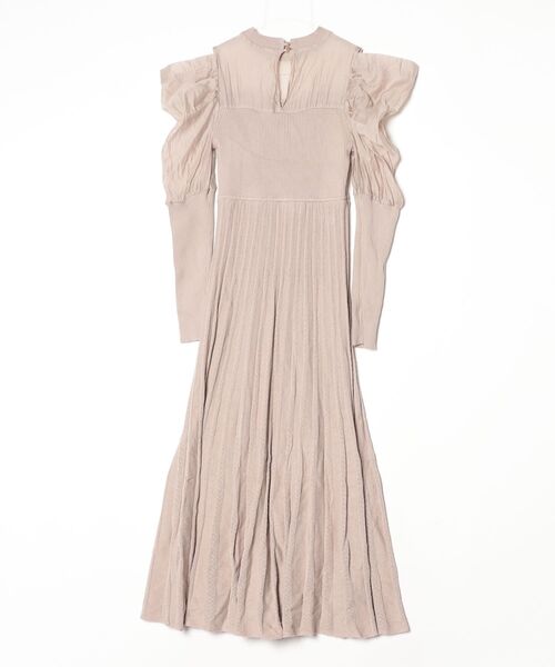 「MERCURYDUO」 ニットワンピース MEDIUM ベージュ レディース_画像2