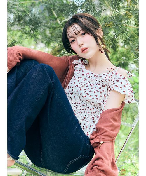 ジーンズ デニム デニムパンツ 「STYLE UP PANTS」フレアデニム レディースの画像