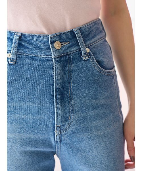 ジーンズ デニム デニムパンツ 「STYLE UP PANTS」フレアデニム レディースの画像