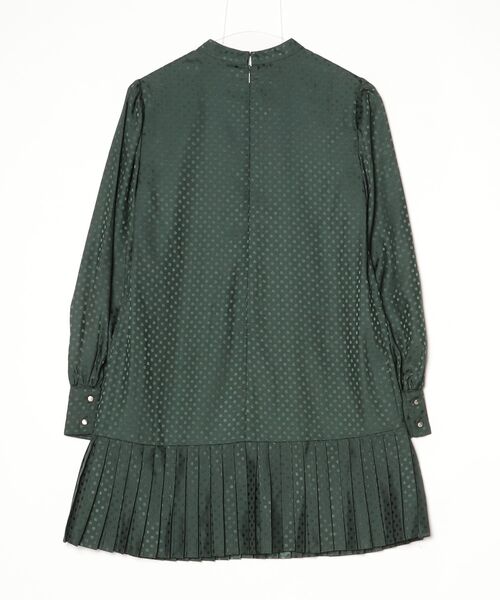 「Ted Baker」 ドット柄長袖ワンピース 0 グリーン レディース_画像2