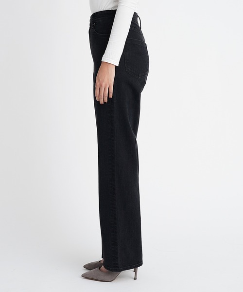 「YANUK」 デニムパンツ 23inch ブラック レディース_画像2