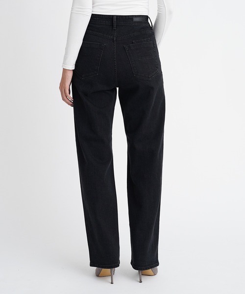 「YANUK」 デニムパンツ 23inch ブラック レディース_画像3