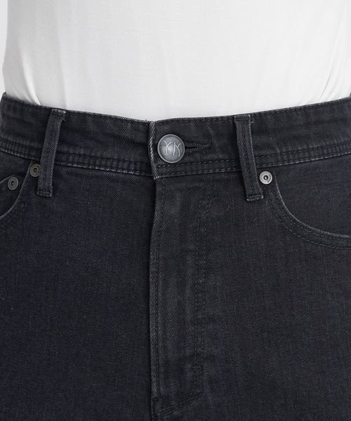 「YANUK」 デニムパンツ 23inch ブラック レディース_画像4