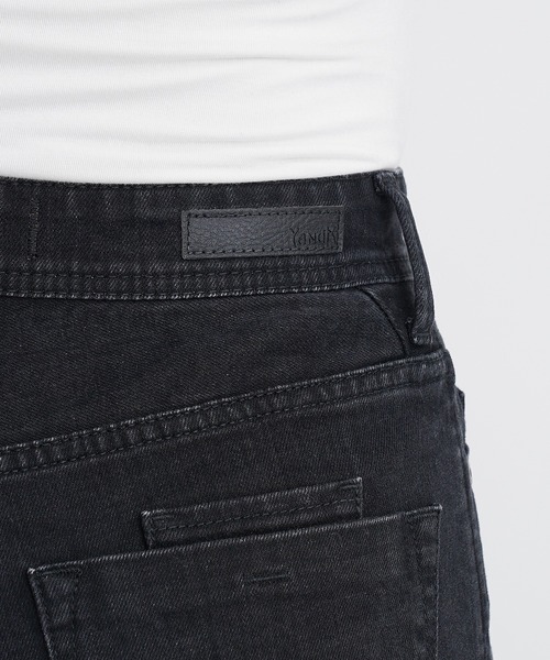 「YANUK」 デニムパンツ 23inch ブラック レディース_画像7