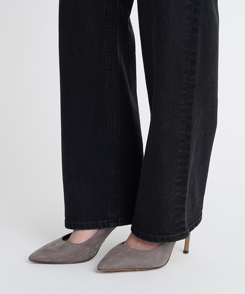 「YANUK」 デニムパンツ 23inch ブラック レディース_画像8
