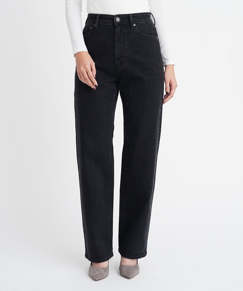 「YANUK」 デニムパンツ 23inch ブラック レディース_画像10