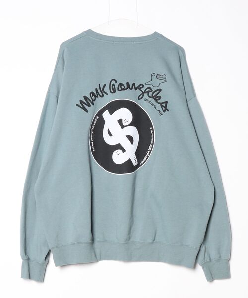 「Mark Gonzales」 スウェットカットソー X-LARGE グリーン系その他 メンズ_画像2