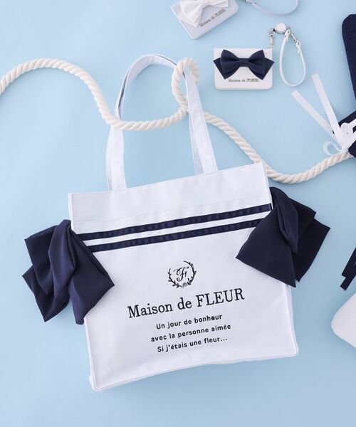 Maison de FLEUR（メゾンドフルール） トートバッグ マリンライン