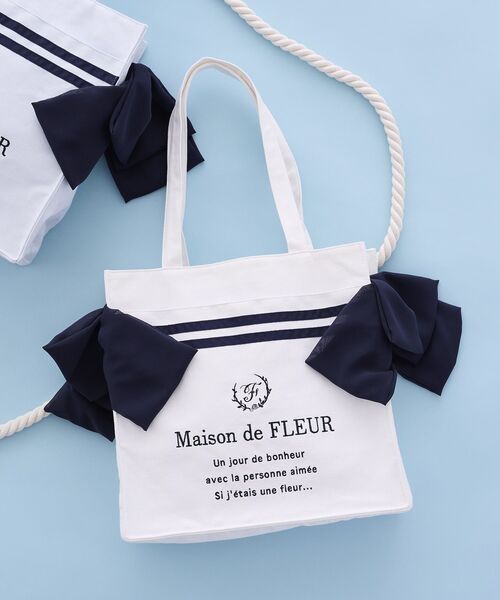 Maison de FLEUR（メゾンドフルール） トートバッグ マリンライン