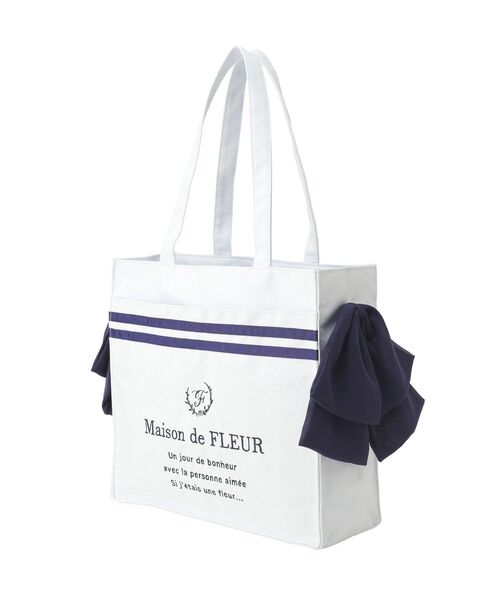 タグ無し未使用　メゾンドフルール　マホイップトートバック Maison de FLEUR（メゾンドフルール） トートバッグ マリンライン
