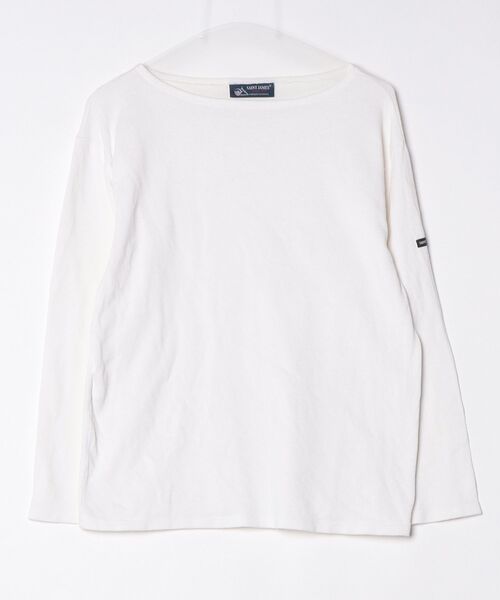 SAINT JAMES ホワイト 長袖 Tシャツ　サイズT7 SAINT JAMES（セントジェームス） 長袖Tシャツ 36 ホワイト メンズ