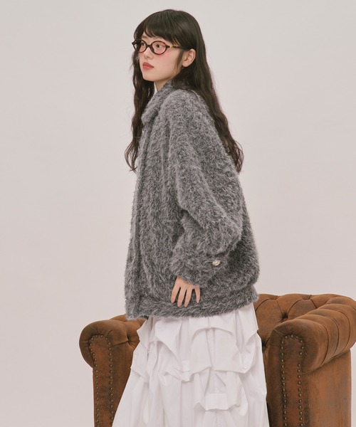 loin nuit コート アウター 2way shaggy middle coat / 2wayシャギー