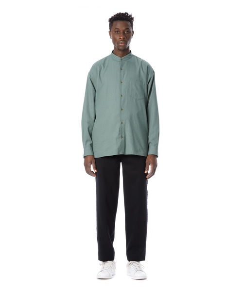 ビエラ シャツ ブラウス Band Collar Cotton Wool Shirt / バンドカラー綿ウールシャツ ZOZOTOWN PayPayモール店 - 通販 - PayPayモール にワンウォ