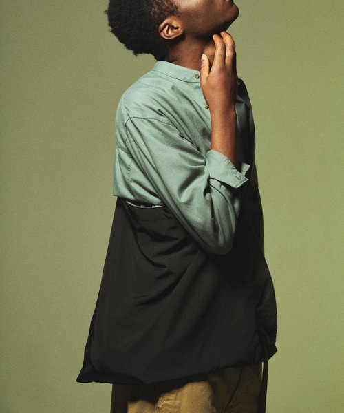 ビエラ シャツ ブラウス Band Collar Cotton Wool Shirt / バンドカラー綿ウールシャツ ZOZOTOWN PayPayモール店 - 通販 - PayPayモール にワンウォ
