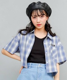 PINKHUNT ブラウス シャツ ピンクハント cタンク付き ショート丈