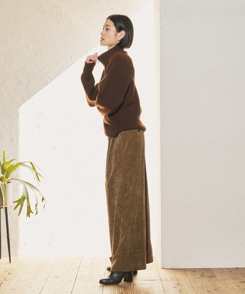 Audrey and John Wad ニット セーター ハイネックニットZIP