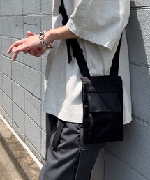 ショルダーバッグ ナイロン×シンセティックレザーコンビ マルチミニスクエアショルダーバッグ メンズ レディース｜ZOZOTOWN Yahoo!店