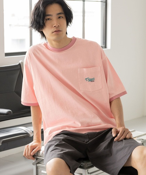 niko and…（ニコアンド） tシャツ Tシャツ ピグメントリンガーロゴT