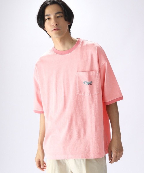 niko and…（ニコアンド） tシャツ Tシャツ ピグメントリンガーロゴT