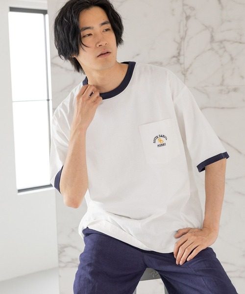 niko and…（ニコアンド） tシャツ Tシャツ ピグメントリンガーロゴT