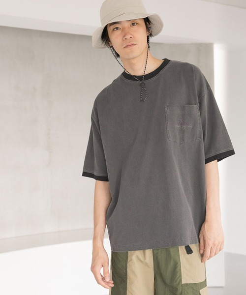 niko and…（ニコアンド） tシャツ Tシャツ ピグメントリンガーロゴT