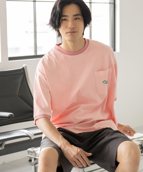niko and…（ニコアンド） tシャツ Tシャツ ピグメントリンガーロゴT