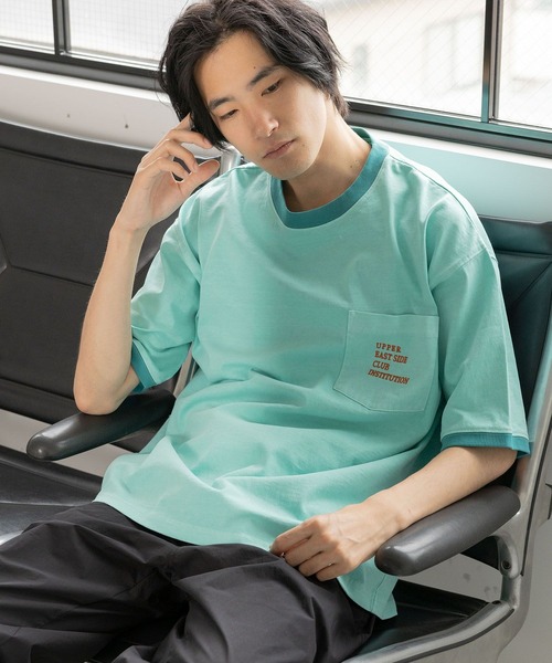niko and…（ニコアンド） tシャツ Tシャツ ピグメントリンガーロゴT