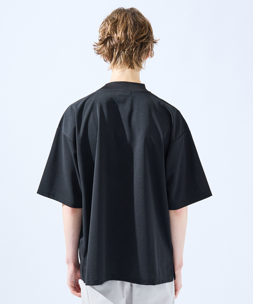 H　BEAUTY&YOUTH ドロップショルダーショート Tシャツ 二枚セット AH ABAHOUSE】カットジョーゼット ドロップショルダー モック
