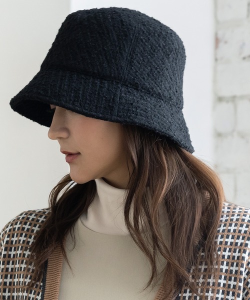 QUEENHEAD（クイーンヘッド） 帽子 ハット ツイードバケットハット