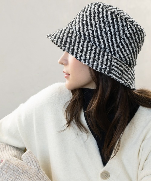 QUEENHEAD（クイーンヘッド） 帽子 ハット ツイードバケットハット