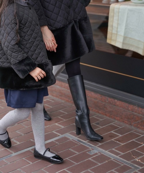 HUIT bouquet（ユイット ブーケ） ノーカラーコート コート エコファー