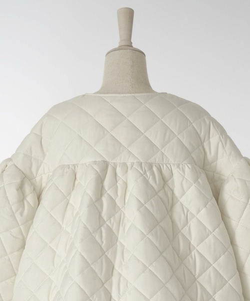 HUIT bouquet（ユイット ブーケ） ノーカラーコート コート エコファー