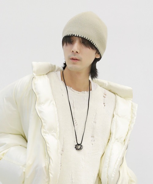 minsobi（ミンソビ） ニット帽 ニットキャップ ハンドステッチニット帽