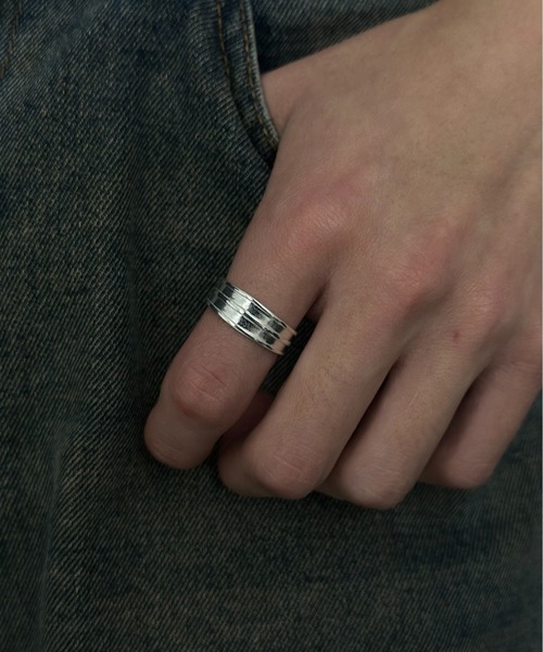 指輪 リング 「blatto 925silver」シルバー デザイン リング bla-ring-DZ160-5g U メンズ レディースの画像