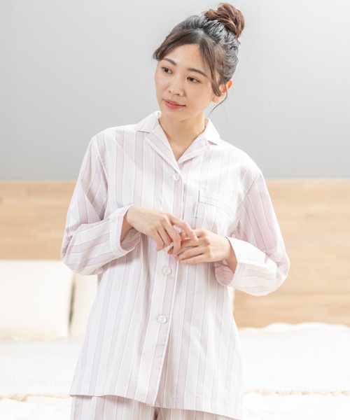 arakawa1886 パジャマ ルームウェア 「arakawa1886」サテンストライプ