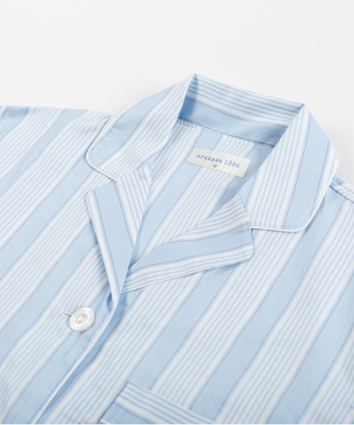 arakawa1886 パジャマ ルームウェア 「arakawa1886」サテンストライプ