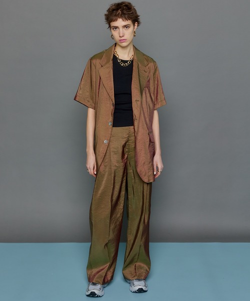 MAISON SPECIAL パンツ スラックス Washable Chambray Easy Pants 