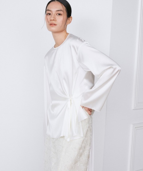 ブラウス シャツ シルクストレッチブラウス「la veille by SUPERIOR CLOSET」 レディース INED ブラウス シャツ シルクストレッチブラウス「la veille by