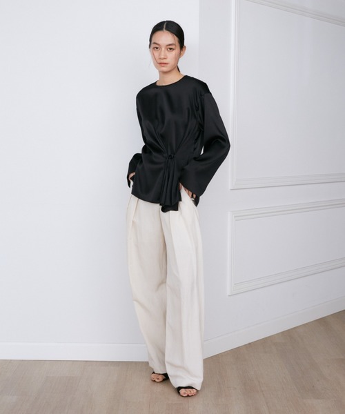 ブラウス シャツ シルクストレッチブラウス「la veille by SUPERIOR CLOSET」 レディース INED ブラウス シャツ シルクストレッチブラウス「la veille by