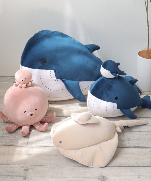 LBC（エルビーシー） クッション クッションカバー クジラ クッション