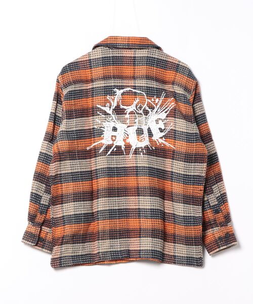 シャツ ブラウス メンズ 「z」「HUF」 SMASH FLANNEL OVERSHIRT｜zozo｜04