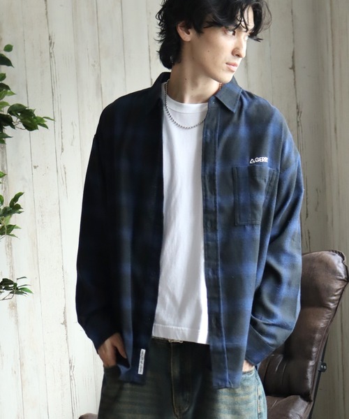 GERRY（ジェリー） シャツ 「GERRY/ジェリー」ワンポイントロゴ ロング