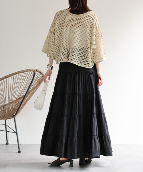 STYLEMIXER | タックフレアスカート (スカート(ロング) ) |SHEL