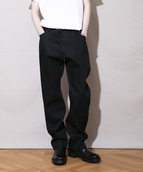 D-LAND ボタンフライ リジッドデニム バギーパンツ ジーンズ 「D-LAND」ボタンフライ リジットデニム バギーパンツ