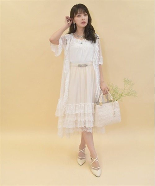 カーディガン フリルレースガウン レディース : 85348222 : ZOZOTOWN  