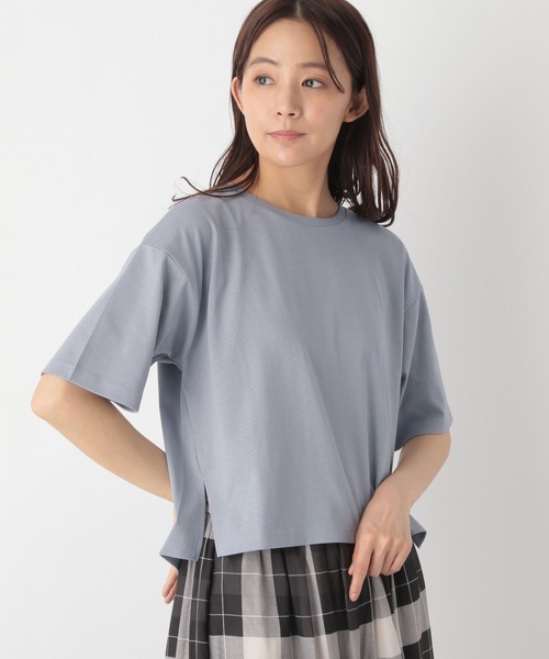 tシャツ 汗染み軽減 半袖Tシャツ レディース GLOBAL WORK tシャツ 汗染み軽減クロップドT半袖/133561