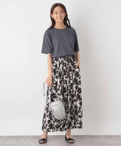 トップス mee. セール】汗染み軽減クロップドT半袖/133561（Tシャツ/カットソー