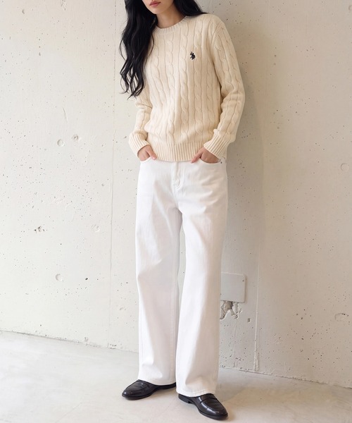nobu2020/POLO ケーブルニットセーター nobu2020/POLO ケーブルニットセーター nobu2020/POLO ケーブルニット