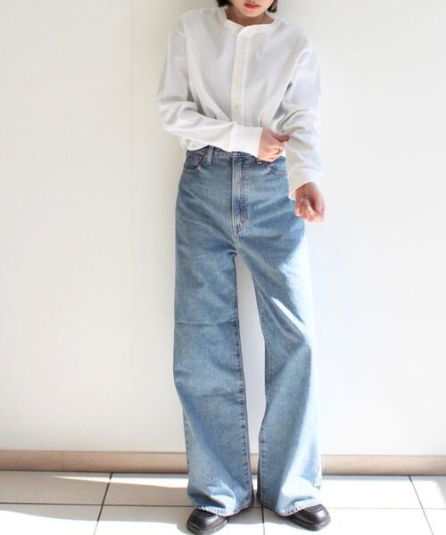 ニードバイヘリテージ KYLIE ワイドデニムパンツ　ストレート　26 青　1 NEED BY heritage/ニードバイヘリテージ KYLIE（デニムパンツ