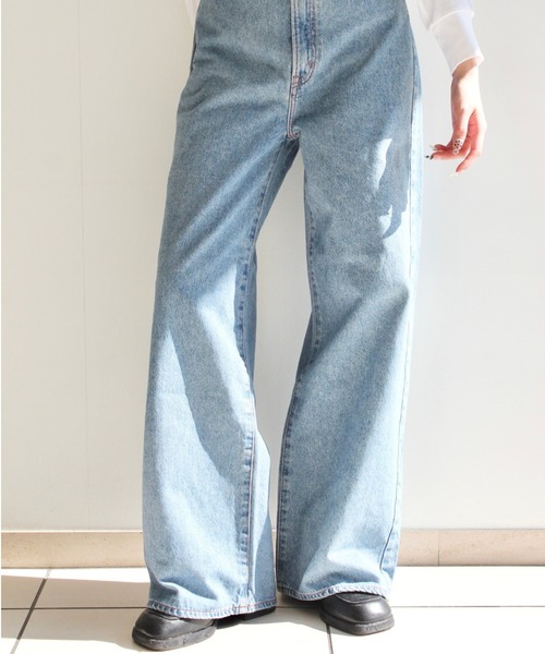 Nofaithstadio デニム DENIM WORKS］スリムストレート・セルヴィッチデニム - ベティス